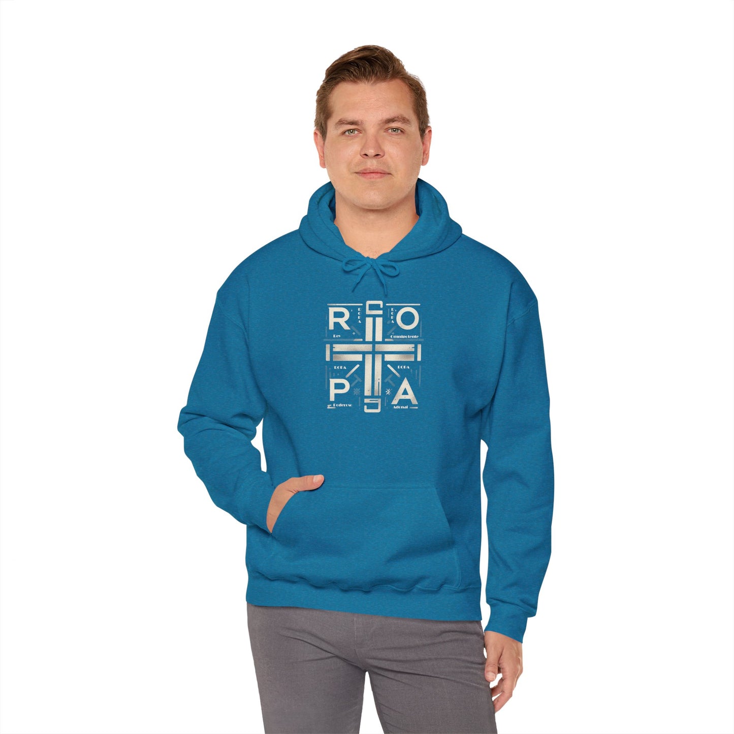 Minimalist Unisex Heavy Blend Hooded Sweatshirt - Stylish and Cozy